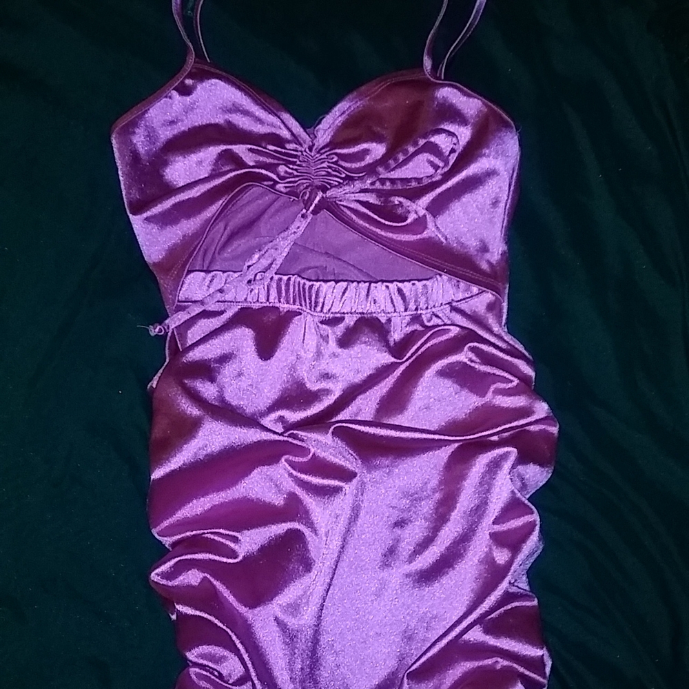 Black iris dress and hot pink minette dress